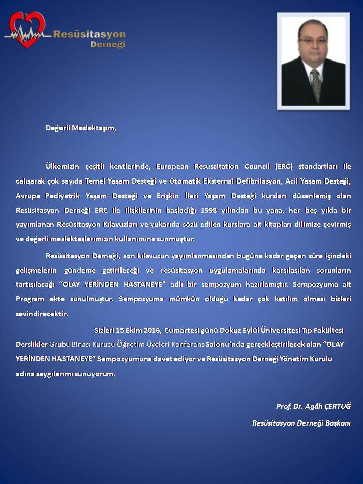 Olay yerinden hastaneye Sempozyum